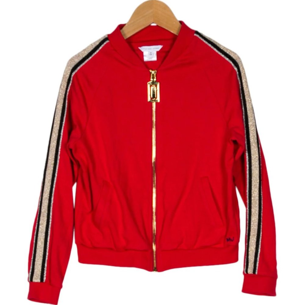 LITTLE MARC JACOBS Girl Red Track Jacket and Joggers Pants Set Size 10 138